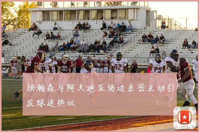 杨瀚森与阿夫迪亚场边亲密互动引发球迷热议